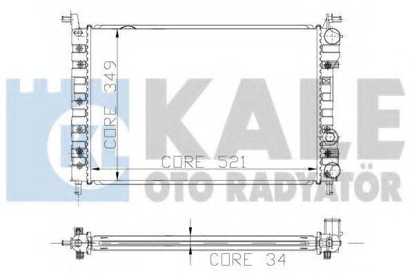 KALE OTO RADYATOR 120600 Радіатор, охолодження двигуна