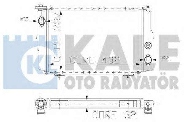 KALE OTO RADYATOR 129800 Радіатор, охолодження двигуна