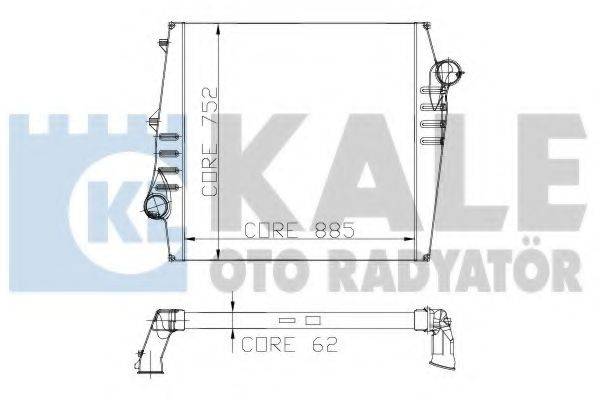 KALE OTO RADYATOR 135400 Інтеркулер