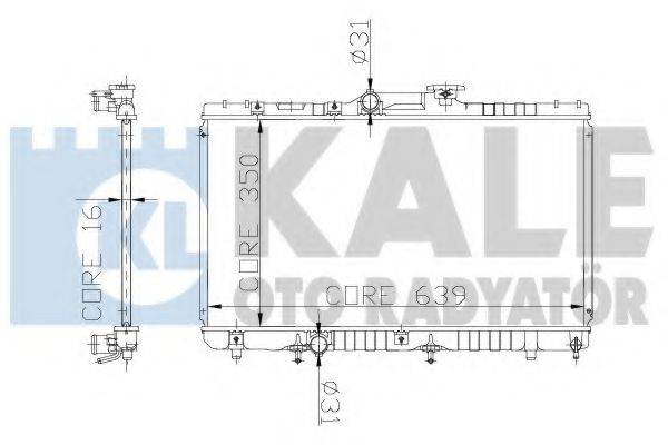 KALE OTO RADYATOR 136600 Радіатор, охолодження двигуна