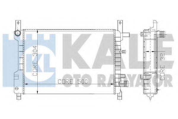 KALE OTO RADYATOR 146000 Радіатор, охолодження двигуна