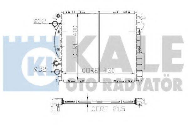 KALE OTO RADYATOR 146200 Радіатор, охолодження двигуна