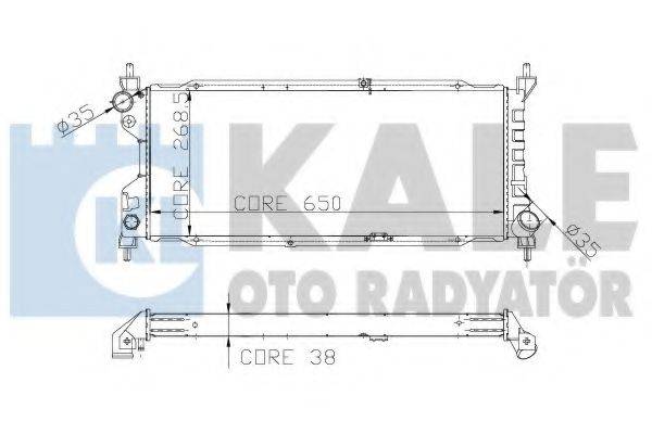 KALE OTO RADYATOR 156000 Радіатор, охолодження двигуна