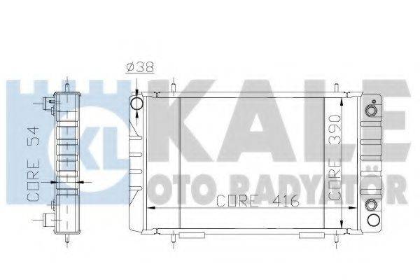 KALE OTO RADYATOR 158599 Радіатор, охолодження двигуна