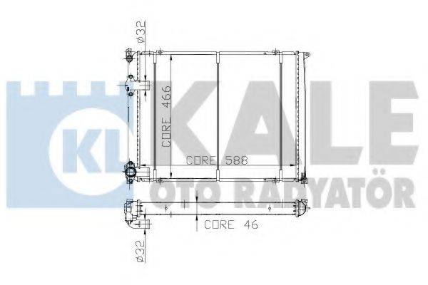 KALE OTO RADYATOR 161900 Радіатор, охолодження двигуна