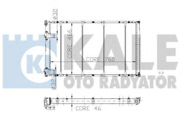 KALE OTO RADYATOR 162200 Радіатор, охолодження двигуна