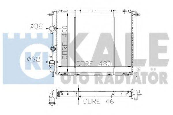 KALE OTO RADYATOR 162400 Радіатор, охолодження двигуна