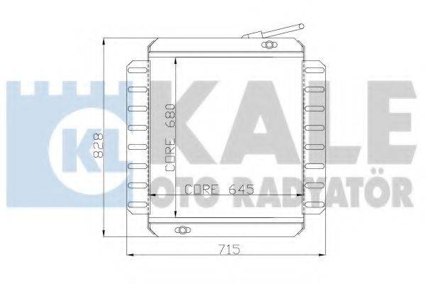 KALE OTO RADYATOR 166300 Радіатор, охолодження двигуна