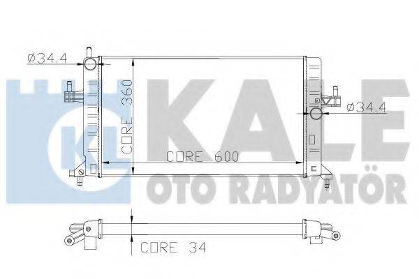 KALE OTO RADYATOR 179700 Радіатор, охолодження двигуна