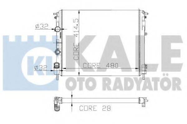 KALE OTO RADYATOR 205700 Радіатор, охолодження двигуна