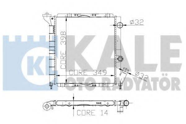 KALE OTO RADYATOR 208200 Радіатор, охолодження двигуна