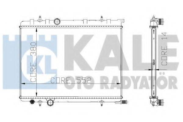 KALE OTO RADYATOR 216999 Радіатор, охолодження двигуна