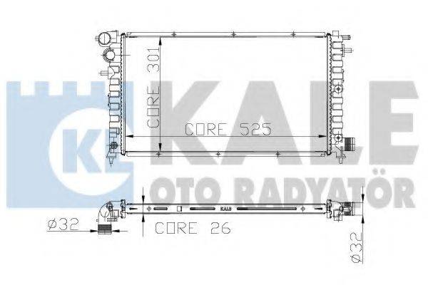 KALE OTO RADYATOR 217100 Радіатор, охолодження двигуна