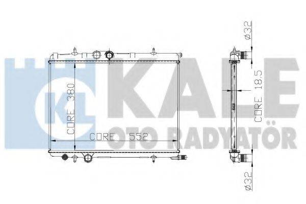 KALE OTO RADYATOR 225100 Радіатор, охолодження двигуна