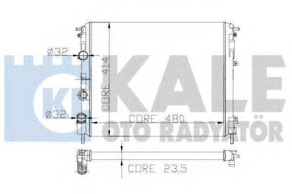 KALE OTO RADYATOR 246200 Радіатор, охолодження двигуна