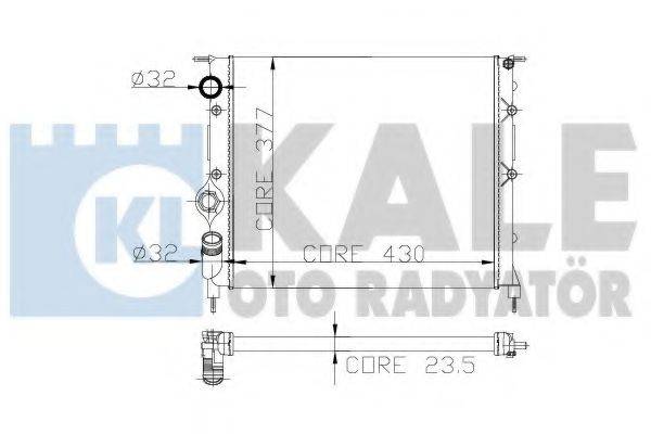 KALE OTO RADYATOR 246300 Радіатор, охолодження двигуна