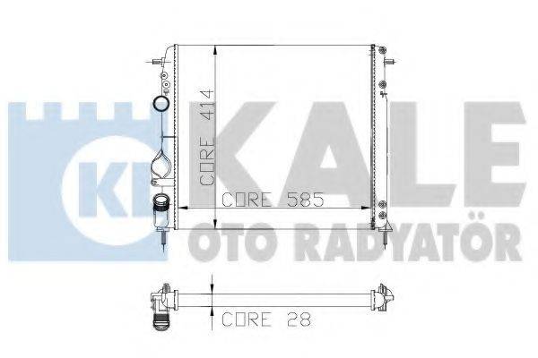 KALE OTO RADYATOR 251100 Радіатор, охолодження двигуна