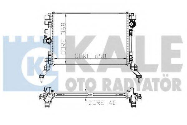 KALE OTO RADYATOR 273900 Радіатор, охолодження двигуна