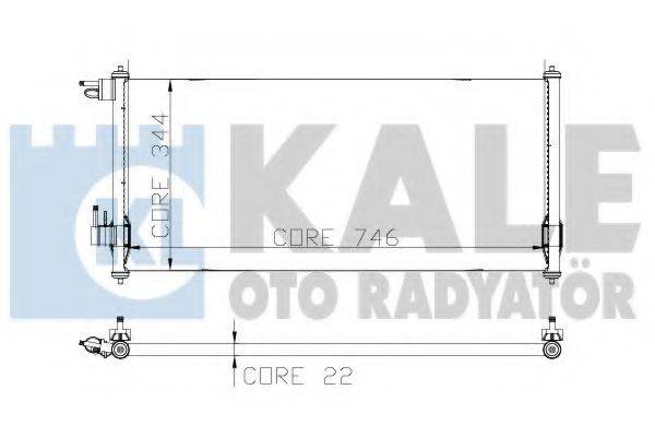 KALE OTO RADYATOR 299800 Конденсатор, кондиціонер