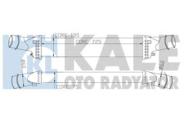 KALE OTO RADYATOR 342400 Інтеркулер