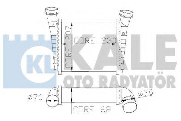 KALE OTO RADYATOR 342700 Інтеркулер