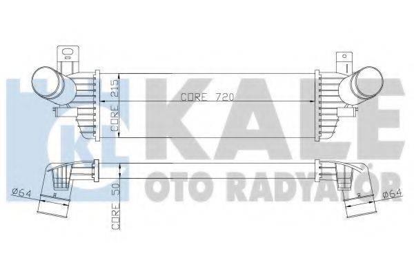 KALE OTO RADYATOR 343000 Інтеркулер