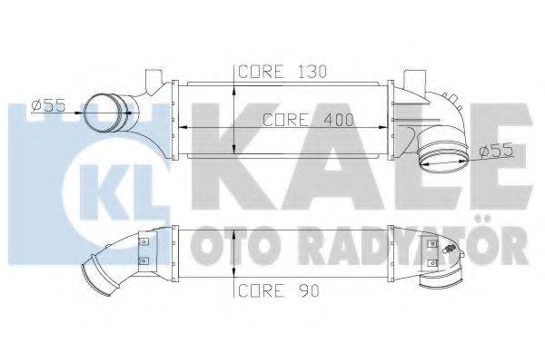 KALE OTO RADYATOR 346600 Інтеркулер