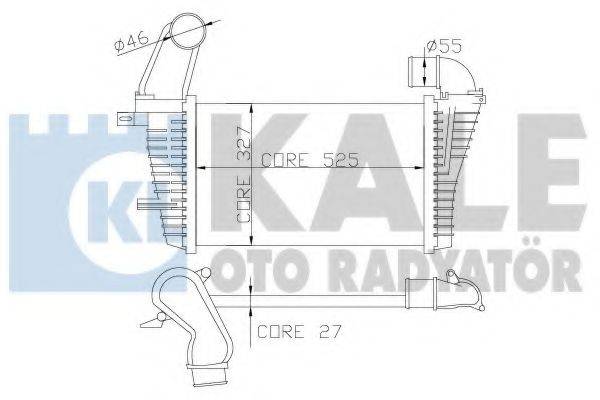 KALE OTO RADYATOR 345900 Інтеркулер