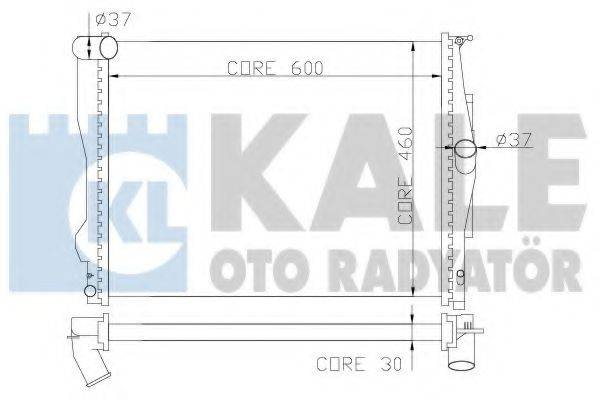 KALE OTO RADYATOR 348700 Радіатор, охолодження двигуна