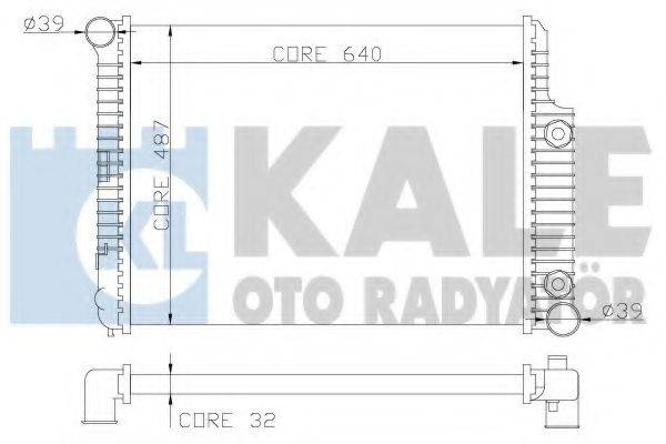 KALE OTO RADYATOR 352000 Радіатор, охолодження двигуна