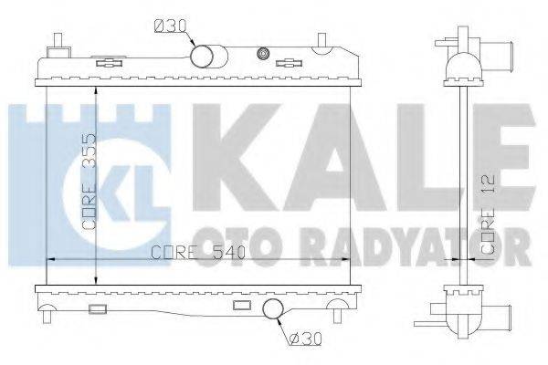 KALE OTO RADYATOR 356100 Радіатор, охолодження двигуна