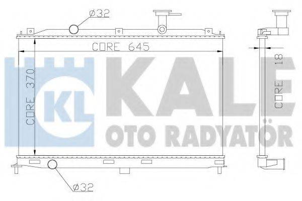 KALE OTO RADYATOR 358000 Радіатор, охолодження двигуна