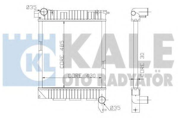 KALE OTO RADYATOR 359400 Радіатор, охолодження двигуна