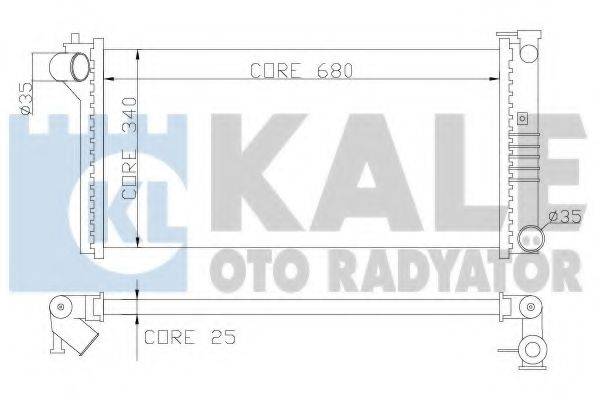 KALE OTO RADYATOR 359600 Радіатор, охолодження двигуна