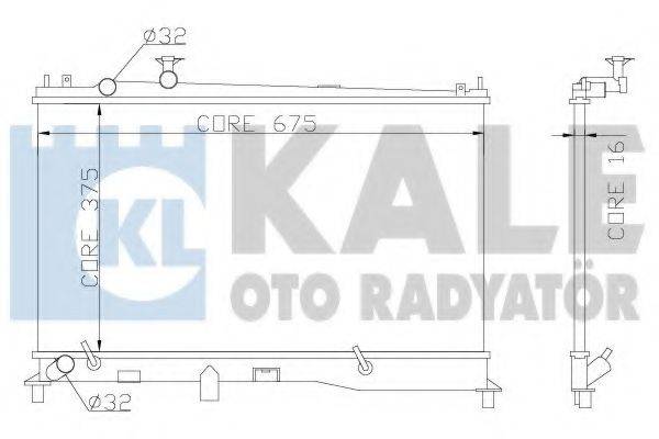 KALE OTO RADYATOR 360000 Радіатор, охолодження двигуна