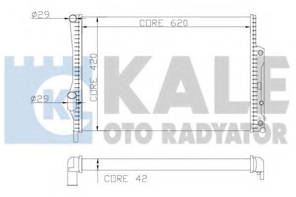 KALE OTO RADYATOR 360400 Радіатор, охолодження двигуна