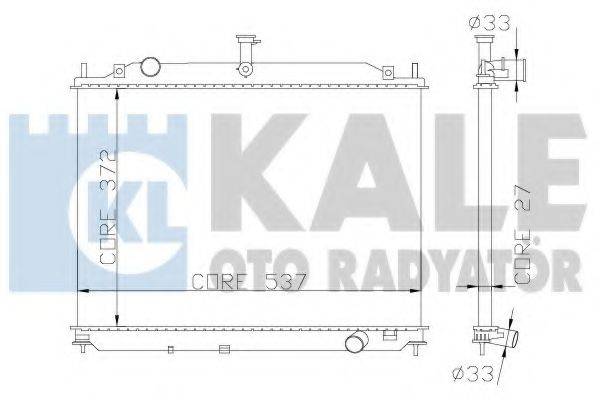 KALE OTO RADYATOR 369500 Радіатор, охолодження двигуна