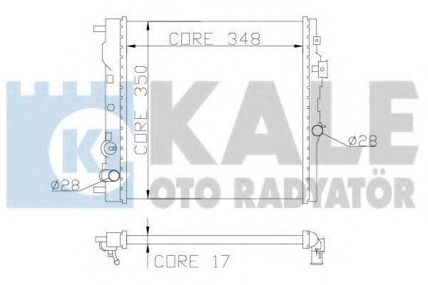 KALE OTO RADYATOR 383800 Радіатор, охолодження двигуна