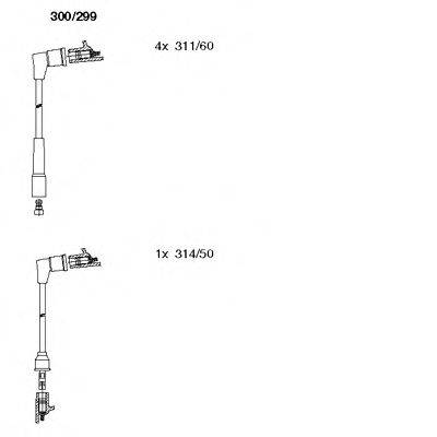 BREMI 300299 Комплект дротів запалювання