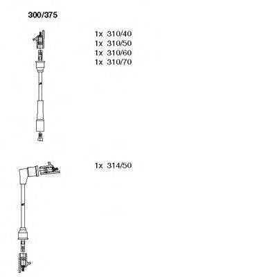 BREMI 300375 Комплект дротів запалювання
