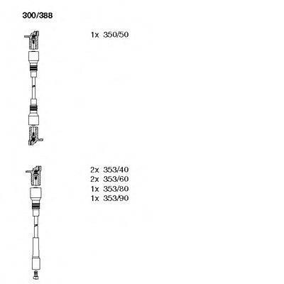 BREMI 300388 Комплект дротів запалювання