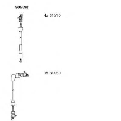 BREMI 300538 Комплект дротів запалювання