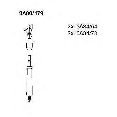 BREMI 3A00179 Комплект дротів запалювання