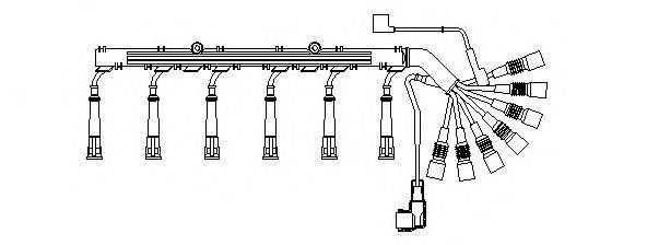 BREMI 525100 Комплект дротів запалювання