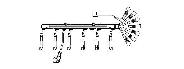 BREMI 537100 Комплект дротів запалювання