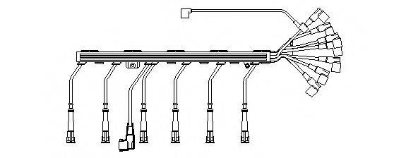 BREMI 571A100 Комплект дротів запалювання