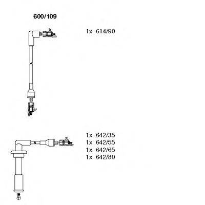 BREMI 600109 Комплект дротів запалювання