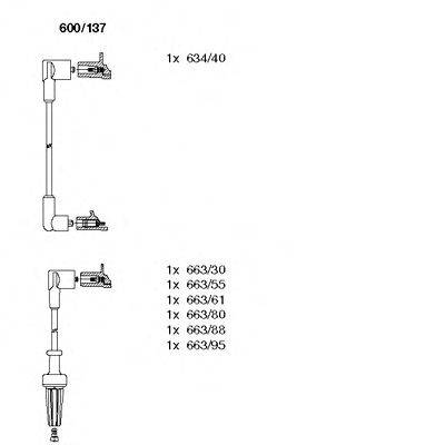 BREMI 600137 Комплект дротів запалювання