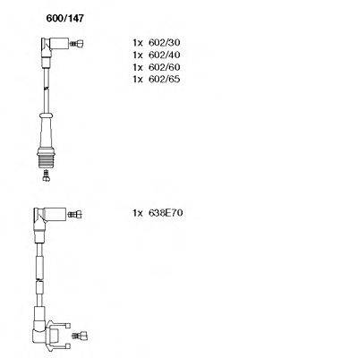 BREMI 600147 Комплект дротів запалювання