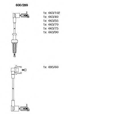 BREMI 600289 Комплект дротів запалювання